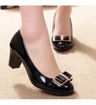 Women's shoes spring and autumn bow low low-heeled shoes