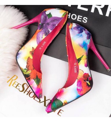 Women summer spring satin new thin high heels pumps