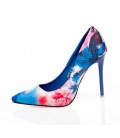 Women summer spring satin new thin high heels pumps