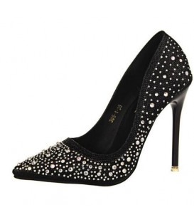 Sexy Women Silver Rhinestone Wedding Shoes 