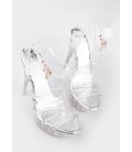 Sexy Peep Toe Valentine Shoes Woman Heel 14cm  Heels Wedge Shoes