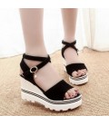 Summer muffin fish head women sandals with platform sandals