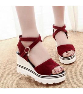 Summer muffin fish head women sandals with platform sandals