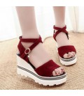 Summer muffin fish head women sandals with platform sandals