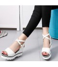 Summer muffin fish head women sandals with platform sandals