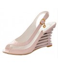 Women Summer Wedges Heel Sandals Buckle Style Open Toe Shoes