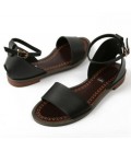 New Solid Flat Sandals Soft Leather Sandals Women Beach Shoes