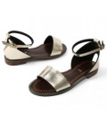 New Solid Flat Sandals Soft Leather Sandals Women Beach Shoes