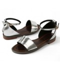 New Solid Flat Sandals Soft Leather Sandals Women Beach Shoes