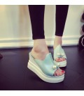 women Summer Sandals women's Pure color Fish mouth sandals
