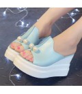 women Summer Sandals women's Pure color Fish mouth sandals