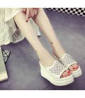 women Summer Sandals women's Pure color Fish mouth sandals