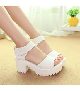 Summer shoes fashion high-heeled platform soft PU sandals