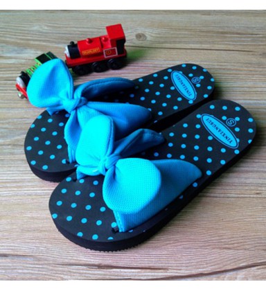Summer Bow Bowtie Home Women Flat Slipper