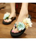 Flowers Woman Beach Flip Flops Summer Sandals