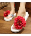 Flowers Woman Beach Flip Flops Summer Sandals