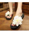 Flowers Woman Beach Flip Flops Summer Sandals