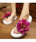 Flowers Woman Beach Flip Flops Summer Sandals