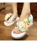 Flowers Woman Beach Flip Flops Summer Sandals