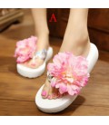Flowers Woman Beach Flip Flops Summer Sandals