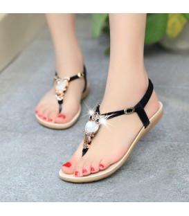 Women Summer Classic Rhinestone sandals fashion flat