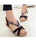 Women Sandals Flats Ankle-Strap Shoes