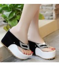 Woman Shoes Thick Bottom Platform Wedge Heel