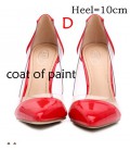 Fashion High Heels See-Through Pointed Toe Women Shoes Pumps bg1502