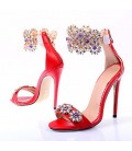 Women's Shoes Heel Heels / Peep Toe Sandals / Heels Wedding / Party & Evening / Dress Rose Gold
