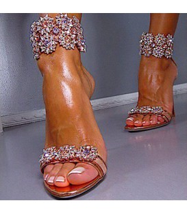 Women's Shoes Heel Heels / Peep Toe Sandals / Heels Wedding / Party & Evening / Dress Rose Gold