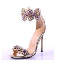 Women's Shoes Heel Heels / Peep Toe Sandals / Heels Wedding / Party & Evening / Dress Rose Gold