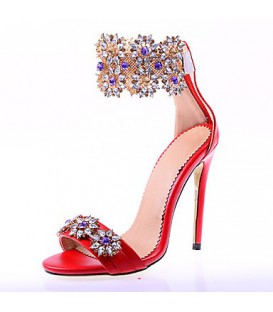 Women's Shoes Heel Heels / Peep Toe Sandals / Heels Wedding / Party & Evening / Dress Rose Gold
