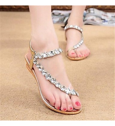 Women's Shoes Flat Heel Mary Jane Sandals Casual Silver/Gold Women's Shoes Flat Heel Mary Jane Sandals Casual Silver/Gold