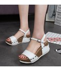 Women's Sandals Spring Summer Comfort PU Casual Wedge Heel