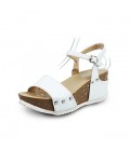 Women's Sandals Spring Summer Comfort PU Casual Wedge Heel