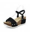 Women's Sandals Spring Summer Comfort PU Casual Wedge Heel
