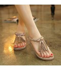 Women's Shoes Leatherette Wedge Heel Wedges Slingback Sandals