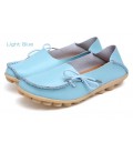 Women Real Leather Shoes Moccasins Mother Loafers Soft Leisure Flats