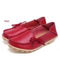Women Real Leather Shoes Moccasins Mother Loafers Soft Leisure Flats