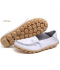 Women Real Leather Shoes Moccasins Mother Loafers Soft Leisure Flats