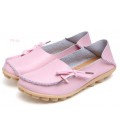 Women Real Leather Shoes Moccasins Mother Loafers Soft Leisure Flats