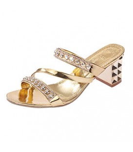 Women's Heels Spring Summer Comfort PU Casual Low Heel
