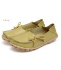 Women Real Leather Shoes Moccasins Mother Loafers Soft Leisure Flats
