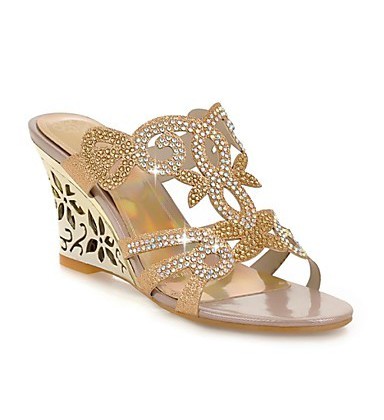 Women's Shoes Heel Wedges / Heels / Peep Toe / Slippers Sandals