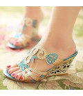 Summer Sandals Women Peep Toe Wedge Sandals