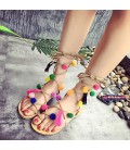 Women's Sandals Fashion All Match Sweet Suede Dress Casual Flat
