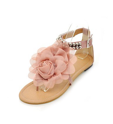 Women's Sandals Spring Summer Fall PU Outdoor Dress Casual Flat 