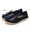 Women Real Leather Shoes Moccasins Mother Loafers Soft Leisure Flats