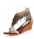 Women's Sandals Summer Comfort PU Casual Wedge Heel Walking