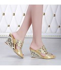 Women's Sandals Comfort PU Summer Dress Casual